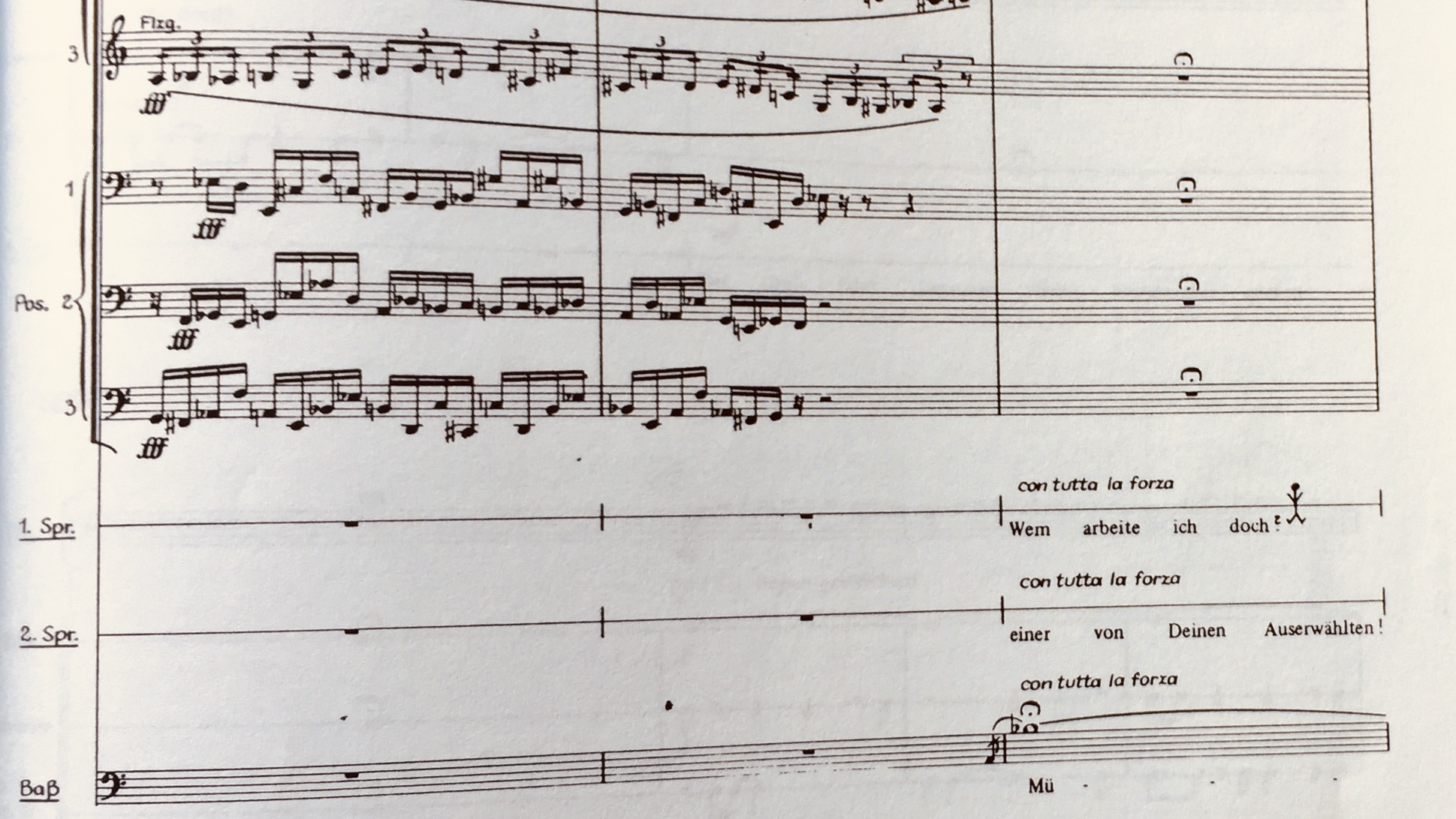 Musikalische Palindrome, Schlüsselstelle